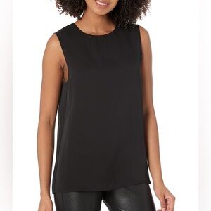 Theory Black Sleeveless Tank Top Size S Silk